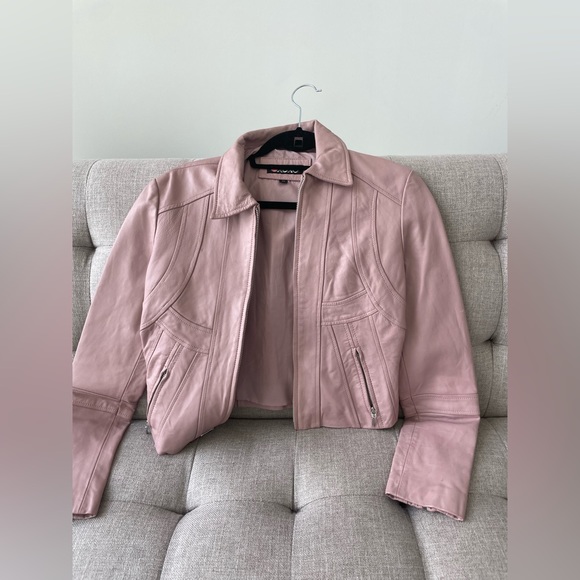 Barbie baby pink leather jacket - Picture 1 of 2